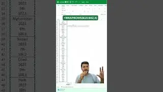 Use the Wraprows function in Excel!