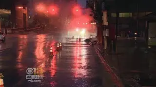 Crews On Scene Of Underground Fire In Baltimore
