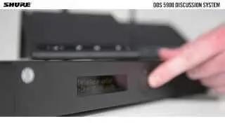 Shure DDS 5900 Digital Discussion System Set Up: Easy Configuration