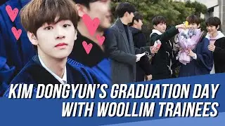 Woollim Trainees Showed Support to Kim Dongyun on His Graduation Day