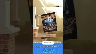 Retro Halloween Garden & House Banner