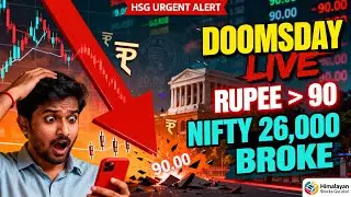 Doomsday LIVE: Rupee CRASHES Past 90, Nifty 26,000 BROKEN | RBI's Secret War & Your Portfolio in DAN