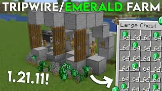 NEW UPDATED Minecraft 1.21.11 TRIPWIRE/EMERALD FARM TUTORIAL