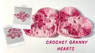 How to crochet a granny heart