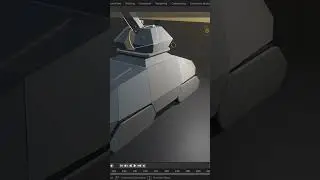 make a fantasy military tank by 3D 💋 #blender3d #animation