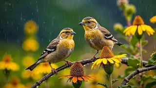 Relaxing Piano & Bird Songs with Gentle Rain 🕊️ Peaceful Sounds for Deep Sleep & Stress Relief