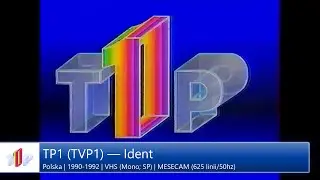 [50FPS | WYSOKA JAKOŚĆ] TP1 (TVP1; Polska) &mdash; Ident (1990-1992)