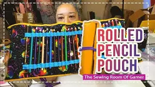 Rolled Pencil Pouch | Garner Sewing Room #garnersewing #sewing #diy