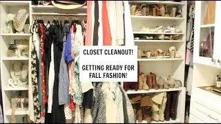 HELP ME CLEAN OUT MY CLOSET || MAKING ROOM FOR FALL FASHION || OUT WITH THE OLD & IN WITH THE NEW!