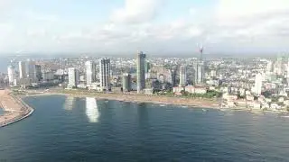 Colombo Port City Development Project Bird Eye View