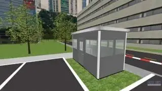 8'x12' Guard Booth as Access Control Point