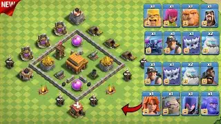 Townhall 3 Vs Home Village All Max Troops 🔥
