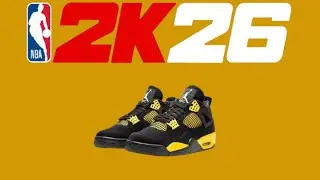 NBA 2K26 Shoe Creator - How to make Air Jordan Retro 4 Thunder⚡