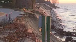 Berrien County officials working to restore road falling into Lake Michigan
