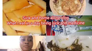 VLOGMAS Day14: Sick and alone what I eat in a day being sick and home alone, medicine and more 