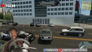 IShowSpeed Calls police after police crashes into speed - Car City Simulator *HILARIOUS*