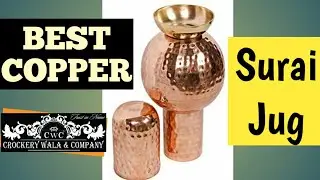 Copper Surai Jug // Copper Surai // Surai Pure Copper // By Crockery Wala and Company.