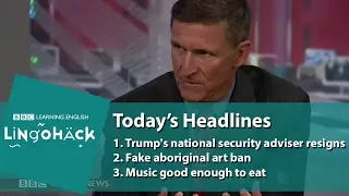 Learn words from the news: fall from grace, rip-off goods, a range of
