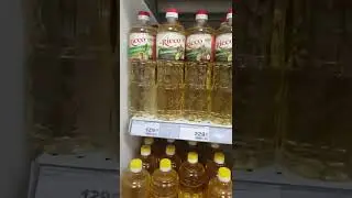Sunflower oil in a store in Russia
