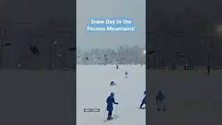 Snow day in the Pocono Mountains.