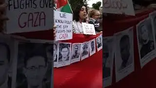 Protestors form red line around UK RAF Base