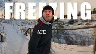 Первая пробежка в этом году при -10° (моя борода замерзла)