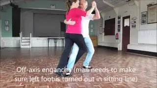 Argentine Tango lesson 34a - Enganche from Promenade Position