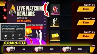 How To Claim FFCS Rewards - Free Emote, lv. 8 card, Free Character | Free Fire Continental Series