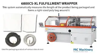 6800CS-XL Fulfillment Poly Bagging System packaging various size power cables