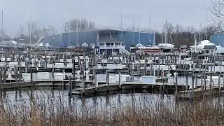 WATCH LIVE: Crews battle fire at Safe Harbor Great Lakes Marina