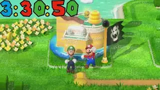 Super Mario 3d World (Switch) Any% 2 Player Speedrun (3:30:50)