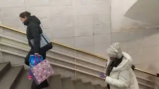 Transition from Sennaya station to  Spasskaya. Metro Leningrad (St.Petersburg)  Fragment 4