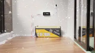 Power Queen Batterie au lithium 12V280Ah avec protection contre les coupures &agrave; basse temp&eacute;rature