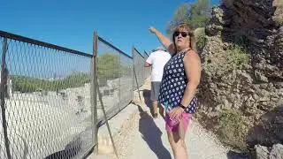 The climb to the top of the acropolis