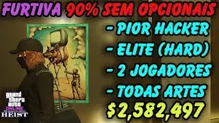 GTA V Online Golpe do Casino Furtivo 1 Preliminar Opcional Com Hacker de 3% pegando todas artes!
