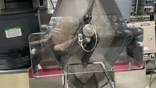 Counting and Bagging 5 small plastic parts into a bag with BMIV 5 gate counter and C295 VFFS bagger
