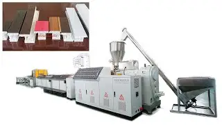 UPVC PVC Window Door Profile Production Line for India Customer
