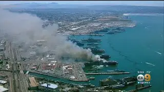 San Diego Ship Fire Leaves 21 Injured, Investigation Continues