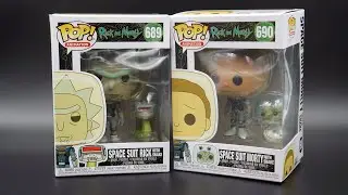 Space Suit Rick and Morty with Snakes Funko Pops