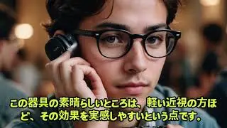 この器具は世界の眼科学会では0 1以下の近視矯正は器具では改善が不可能と言われた域をも超えた改善可能な発明・開発した器具です。軽い近視の人ほど早く改善に向かわせます。強度の近視にも有効です。