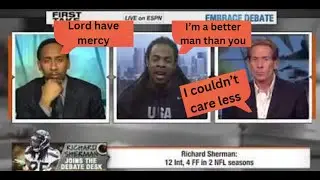 Richard Sherman, Skip Bayless and Stephen A on First Take have a HEATED argument, Live Reaction