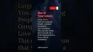 Check Your Personality Through Your Handwriting #facts #psychology #interesting