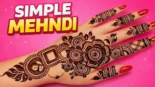 Simple Back Hand Mehndi Design for Beginners 