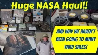 Estate Sale GOLDMINE! Incredible NASA Collectibles Haul 🚀 And Why We Haven't Been to Many Yardsales