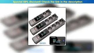 Review EU Power Strip With Switch Digital Ampermeter Power Energy Voltmeter Ammeter 2-3-4-5-6-7-8-9