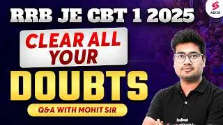 RRB JE Exam Hall Tips | RRB JE Last Minute Tips | Clear All your RRB JE Exam Doubts with Mohit Sir