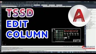 TSSD Software：Fast, Batch, Automatic Edit Column in AUTOCAD(part 6)#tutorial