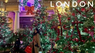 2024 London Christmas Lights Tour | Covent Garden London Christmas Lights 2024 | London Night Walk