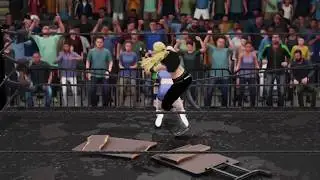 WWE 2K18 agent 6 v sonya blade table match
