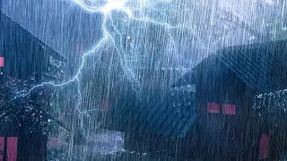 Relájate Con Sonidos De Tormenta Nocturna | Lluvia Y Truenos Intensos Para Dormir Rápido Y Profundo